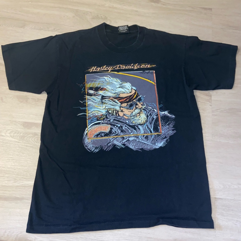 Harley-Davidson Black Tee with Graphic Design